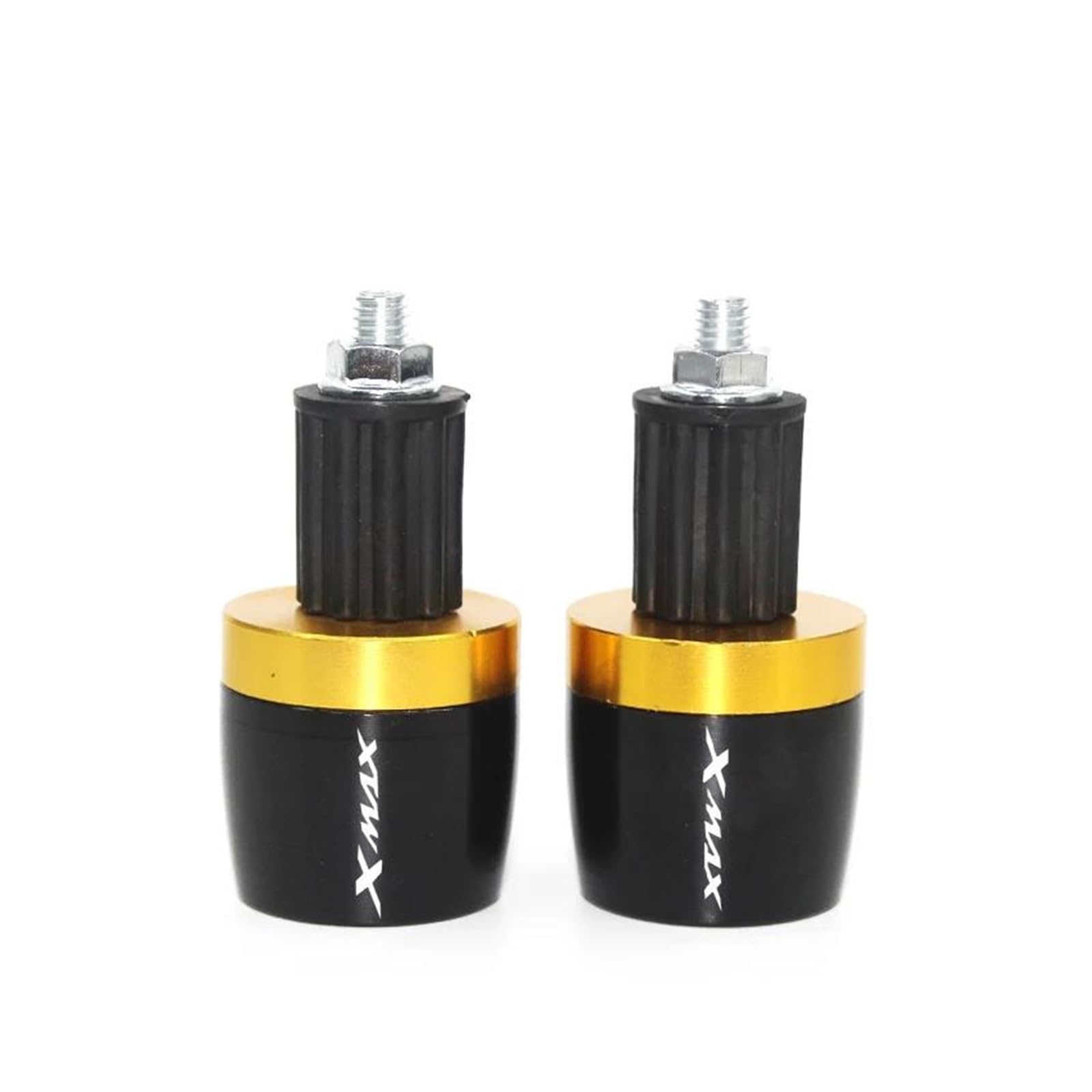 Embout Guidon Moto pour Xmax 125 250 300 400 X Max Accessoires De Moto Poignées en Aluminium CNC Embout De Guidon(Gold2)