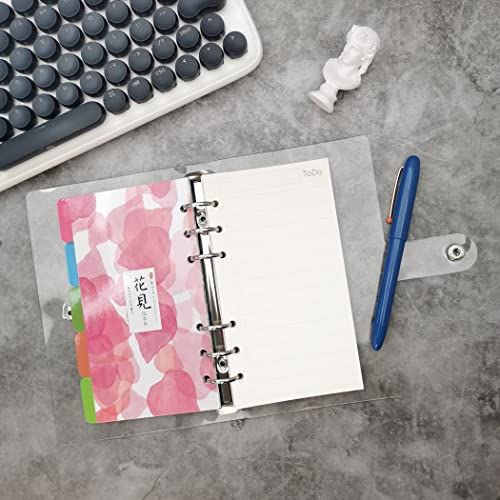 Image of Zelten Loose Leaf Punched Paper Refills Paper for 6 Hole Binder Personal Organizer Diary Notebook Refillable Planner (Todo,A6 /6 Hole)