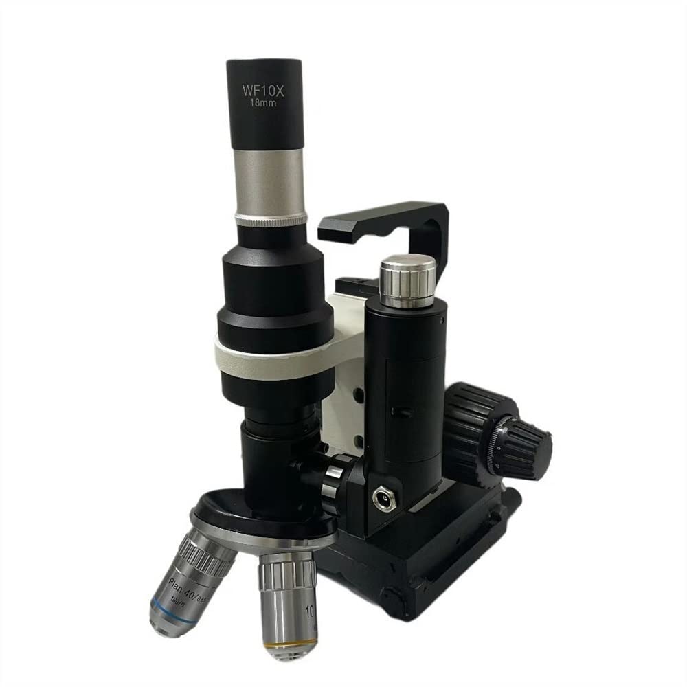 Kit di Accessori per microscopio Microscopio metallografico polarizzante con Lenti Multi-Obiettivo Microscopio metallurgico Portatile Portatile Vetrini per microscopio