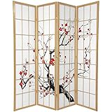 Divisor decorativo de habitación – Vivir con estilo: la pantalla plegable es mucho más que un divisor liso. Garantizamos un tacto agradable, separadores de habitación japoneses de alta calidad y patrones originales, creados por nuestros diseñadores y artistas. Este biombo plegable puede aportar un encanto excepcional a cada interior. Sensación de privacidad y comodidad incluso en habitaciones más grandes. Decoración y funcionalidad extraordinarias. Ideal para uso en casa o en la oficina.