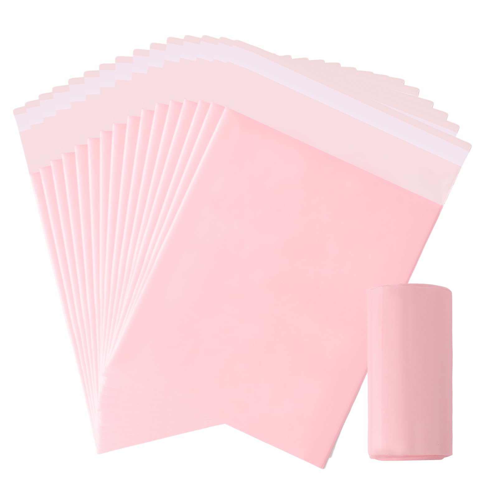 100 bolsas para desechar compresas, tampones y toallas sanitarias con tiras autoadhesivas, sellado resistente para evitar olores, para compresas, productos de higiene femenina y productos para la menstruación (6.7 × 7.9 pulgadas, rosa)