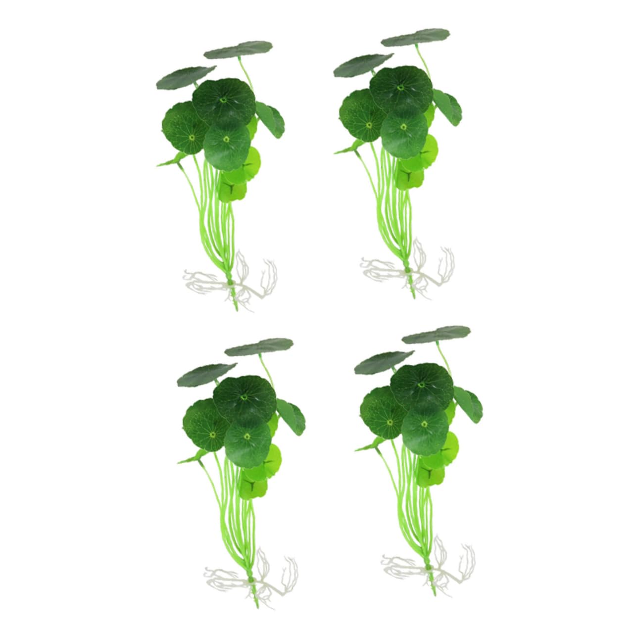 NOLITOY 4 Pcs Fish Tank Lotus Leaf Aquarium Water Grass Artificial Plants Artificiales para Fish Tank Decoration Lifelike Aquarium Plants Fake Water Plastic Flower Dining Table