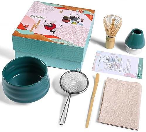 7-teiliges Matcha Set In Rosa - Mit Schale, Besen, Sieb & Zubehör Für Traditionelle Teezeremonie