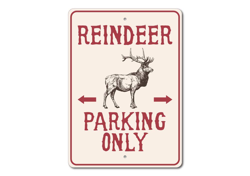 Panneau de renne en aluminium cadeau ideal amoureux des animaux decoration chalet