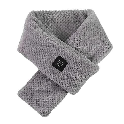 BILXXY Beheizter Schal für Damen und Herren, Nackenheizkissen, wiederaufladbare USB beheizte Schals, Verstellbarer Heizschal, beheizter Nackenwickel, inklusive Powerbank Cover