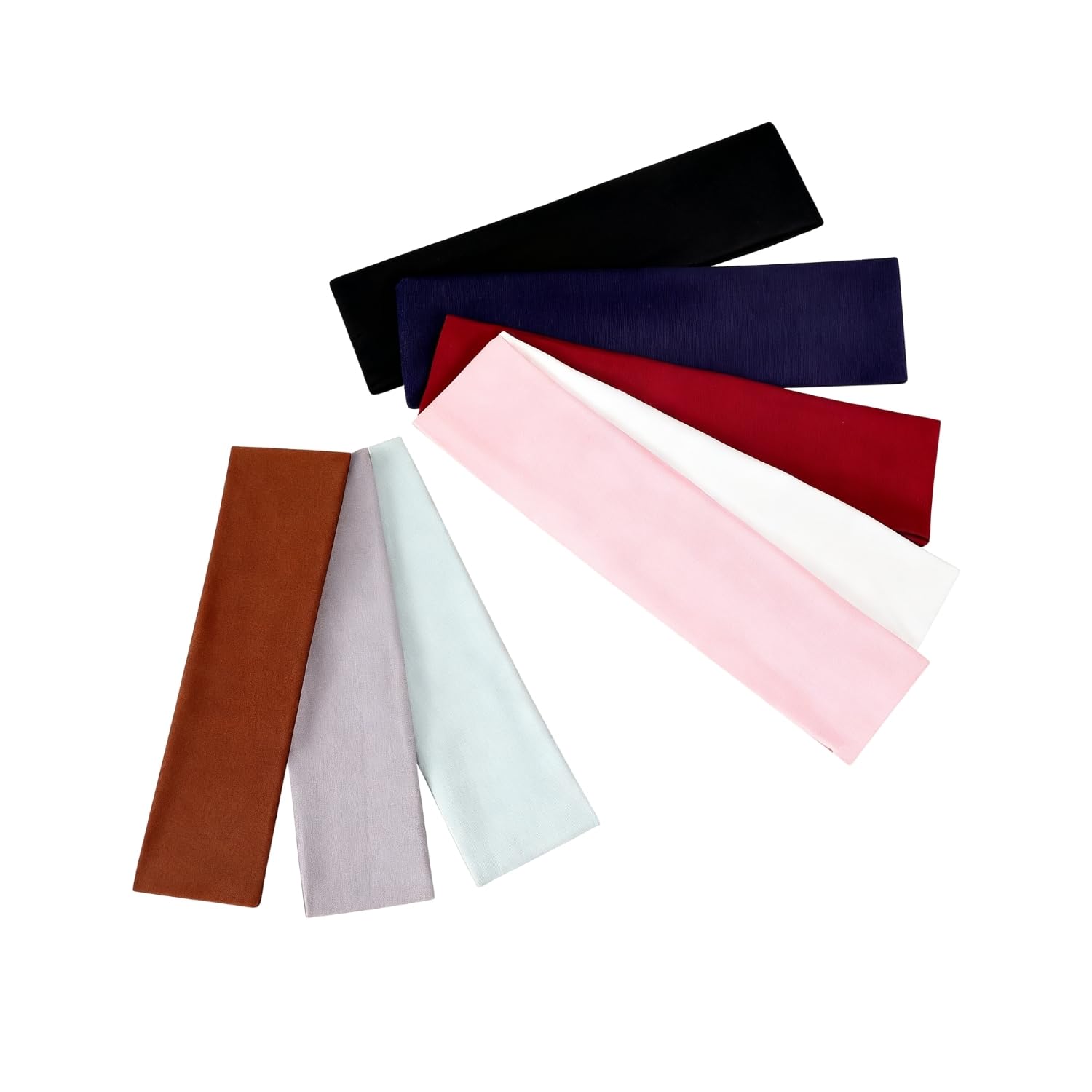 TecoKart 8-Pack Elastic Sport Headbands for Women & Girls – Non-Slip Comfortable Hairbands for Sports, Yoga, Running, Multi-Color (Black, White, Pink, Gray, Dark Brown (Coffee), Blue, Navy Blue, Red)