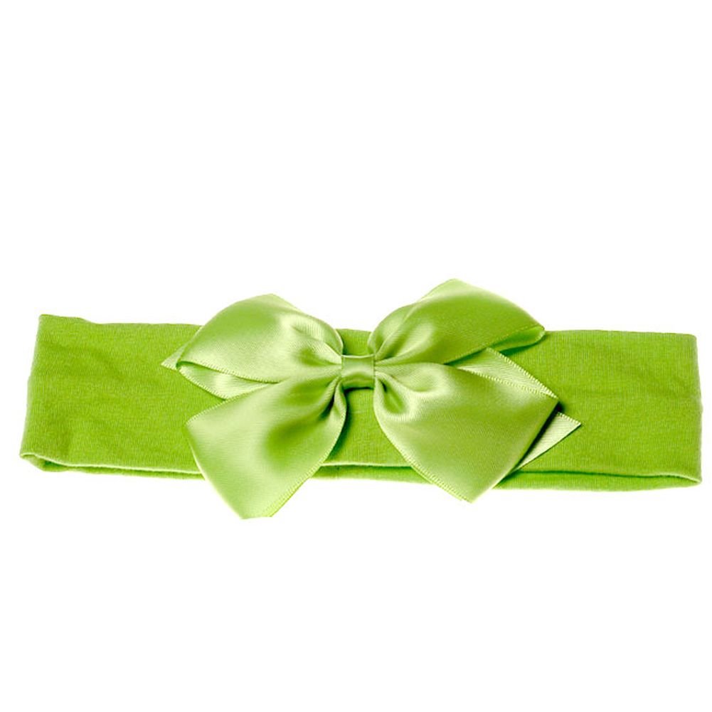 Baby Girl Accessory HEADBAND APPLE GREEN Hair Bow