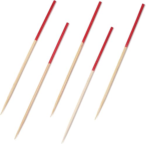 Miniatura 6 de Restaurantware Palillos de cóctel de 3.5 pulgadas, 100 pinchos de aperitivo sumergidos a mano, desechables, resistentes, palillos de dientes