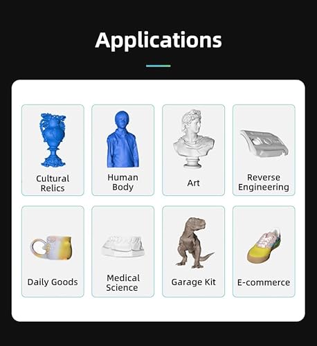 Creality 3D Scanner, Portable 3D Scanner, 3D Modeling 0.05Mm Precision 10Fps Scanning Speed For 3D Printing Support Windows Mac Os System (Cr-Scan Lizard Premium) #TOP5