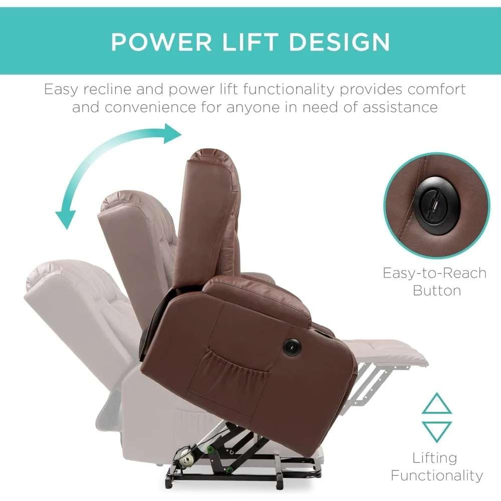 Fastlink; Power Lift Recliner Massage Chair: Ultimate Comfort and Support with Heat and USB Fastlink; Power Lift Recliner Massage Chair: Ultimate Comfort and Support with Heat and USB
