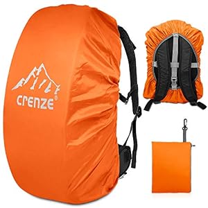 Crenze Rain Cover for Backpacks, 15-90L Waterproof Rain Cover Backpack Cover for Hiking, Camping, Cycling, Travel and School Bag
