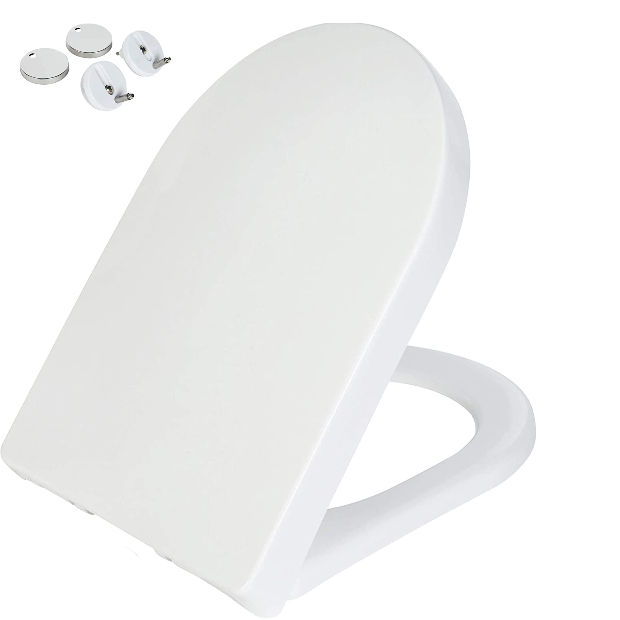 FLYIODFCXV Toilet seat, With Quick Release Easy Clean Adjustable Hinges