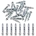 Glarks 30Pcs 4x32MM Heavy Duty Zinc Plated Steel Molly Bolt Hollow Drive Wall Anchor Screws Set for Drywall, Plaster and Tile (M4x32)