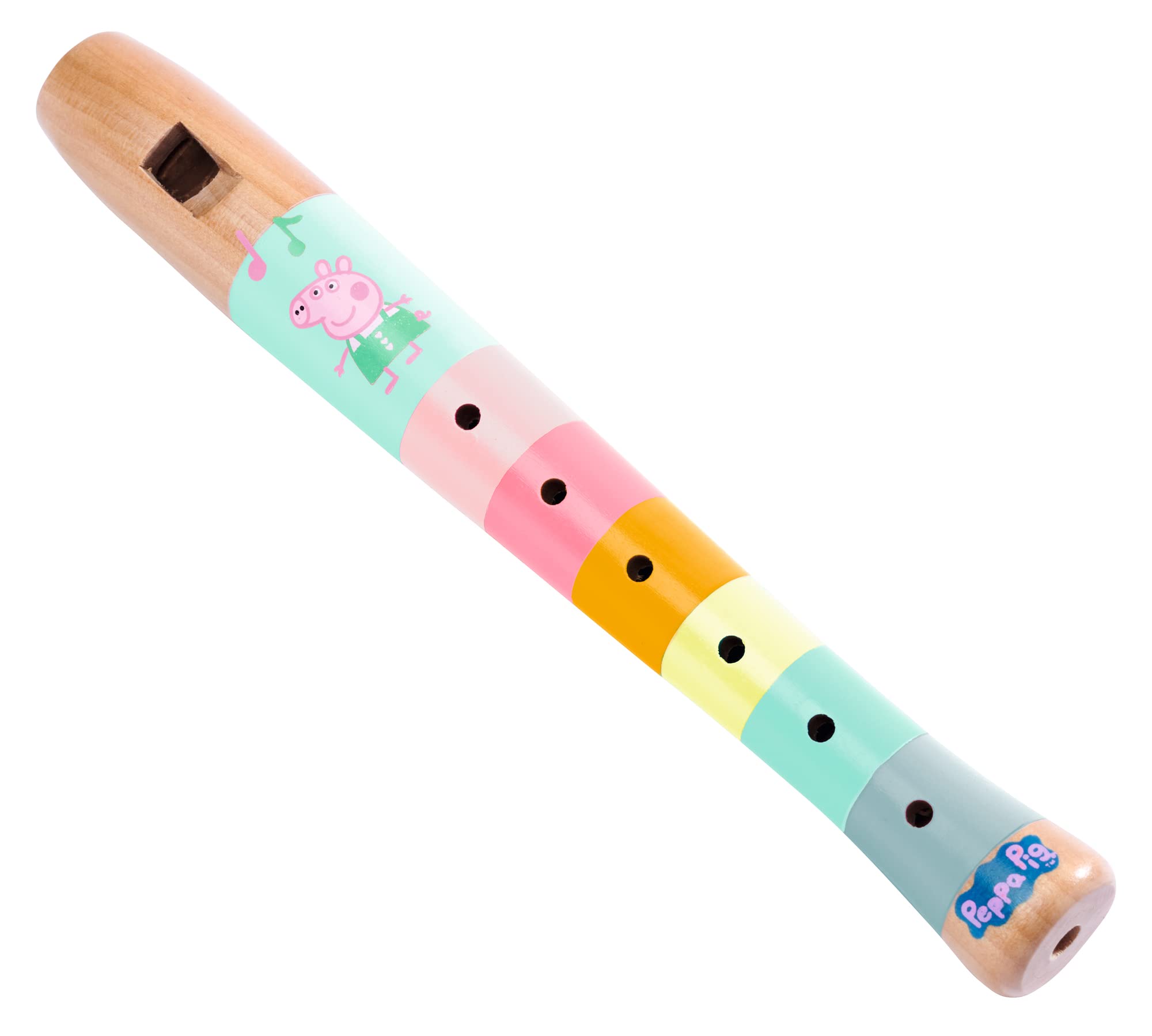 Eichhorn - Flauta de Madera de Peppa Pig de 20 cm de Largo, promueve la percepción auditiva de los niños, Produce Tonos armoniosos, de Madera de Chima, a Partir de 3 años
