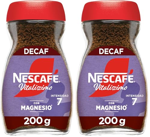 Nescafé Vitalissimo Descafeinado con Magnesio, 200g (Paquete de 2)