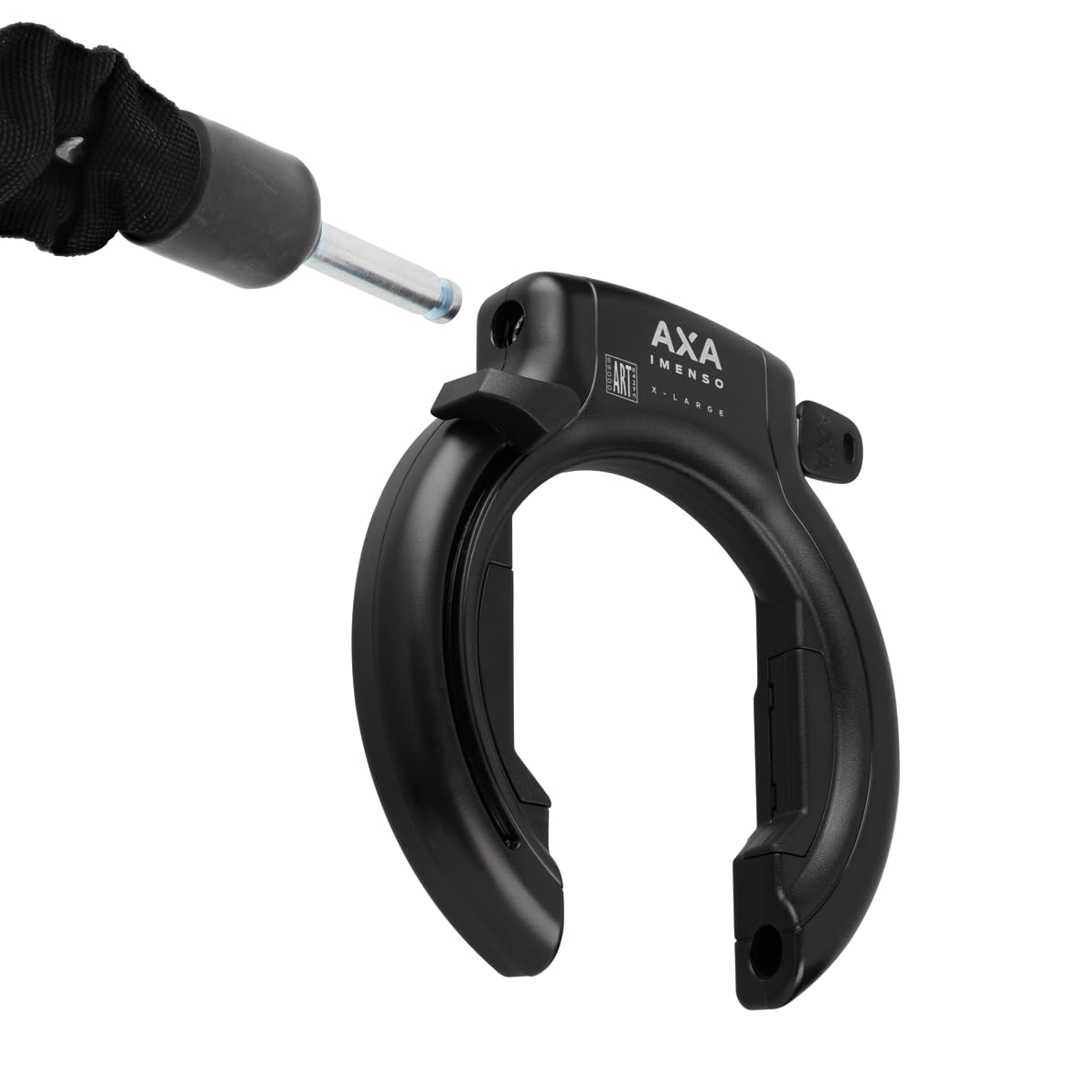 AXA Imenso X Large - Candado para cuadro - Llave no extraíble - Apertura ancha 70 mm - Nivel de seguridad 12 - Combinable con cadena de inserción