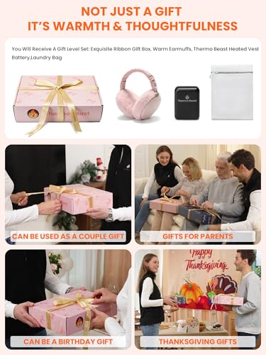 Heated Vest Women with Battery Pack Included, 4-Zone Electric Heating, Fleece-Lined, Great for Winter & Golf2