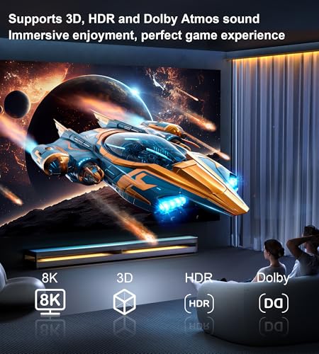 image for 3x1 HDMI 2.1 Switch 4K 120Hz, Aluminum Alloy 8K@60Hz HDMI Switch 3 in 