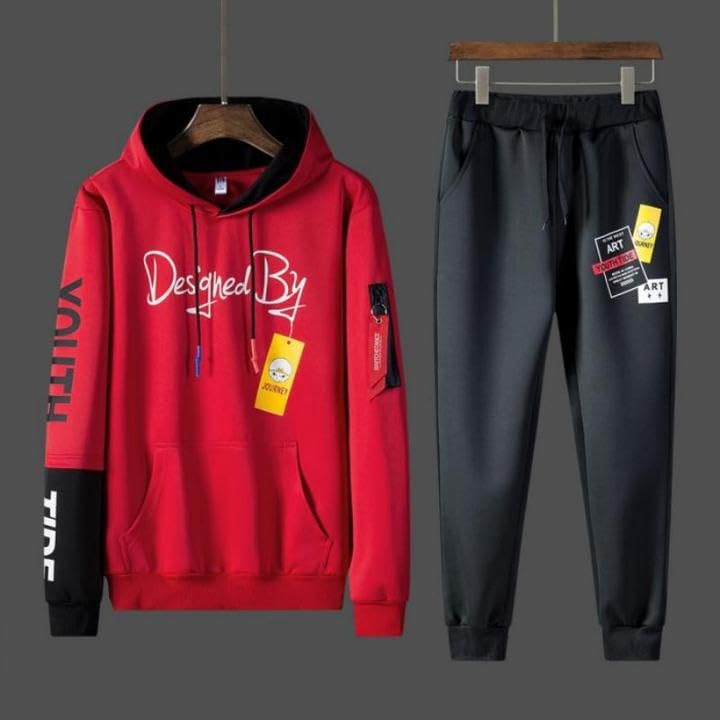 Image of YELLOW TREE Polyester Printed Tracksuits for Men | Running & Sports Tracksuits | Full Sleeve Tracksuits