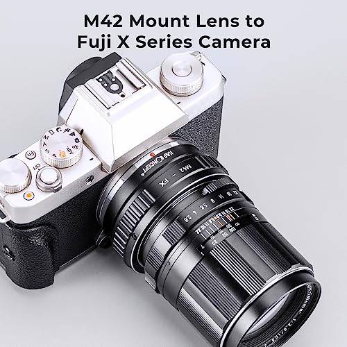 Anillo Adaptador de Montura para Lente K&F Concept M42 a Fujifilm FX X-Pro1, X-Pro2, X-T, X-E, X-A y otras cámaras mirrorless de la serie X miniatura 2