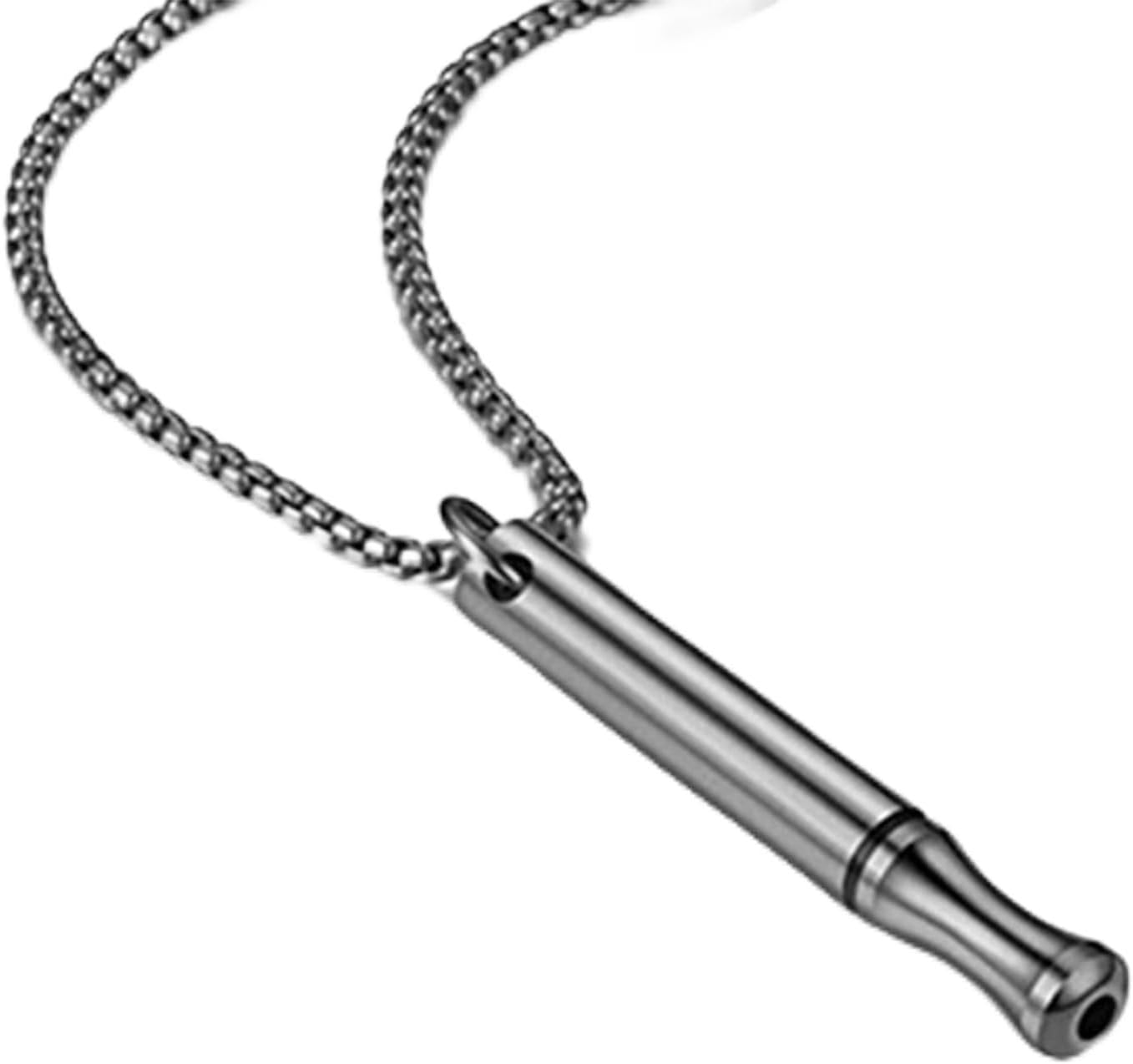 THE WHITE SHOP Breathing Necklace for Anxiety Relief Quit Smoking Tools Breathe Easy Necklace Stop Smoking Aids Breathlace Necklace Breathless Anxiety Necklace for Women/Men(Color:Black)
