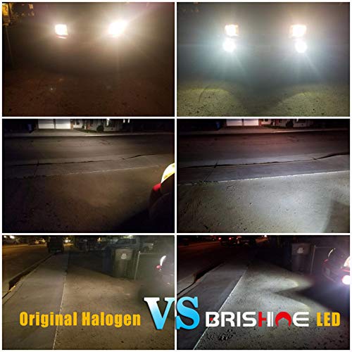 BRISHINE H3 LED Fog Light Bulbs 6000K Xenon White, Extremely Bright 3030 Chips H3 LED Bulbs with Projector for Car Fog Lights, Daytime Running Lights DRL(Pack of 2) by BRISHINE - Image 3