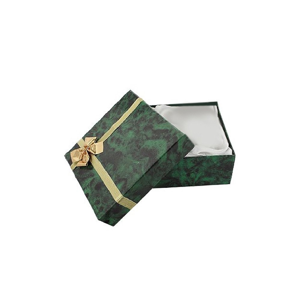 Avend ConceptsGreen Wide Bangle Box with Gold Bow