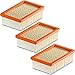 Produktbild 1-10 Stück Flachfilter für KÄRCHER - ersetzt original Filter wie 2.863-005.0 für MV 4 5 6 P Premium (WD5, WD 5 P, Premium, 3 Filter)
