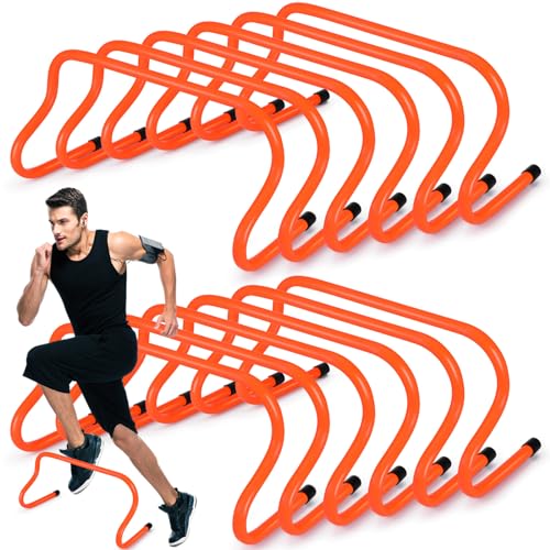 wettarn 12 pcs 934 speed training agility hurdles for athletes reliable training hurdle plyometric and all purpose practice equipment for soccer basketball football