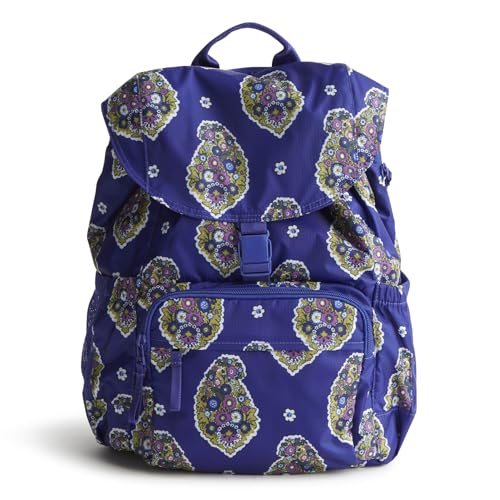 Image of Vera Bradley Women's Ripstop Berkhill Backpack, Kew Gardens Blue, One Size