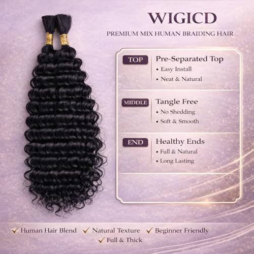 Human Hair Blend For Braiding