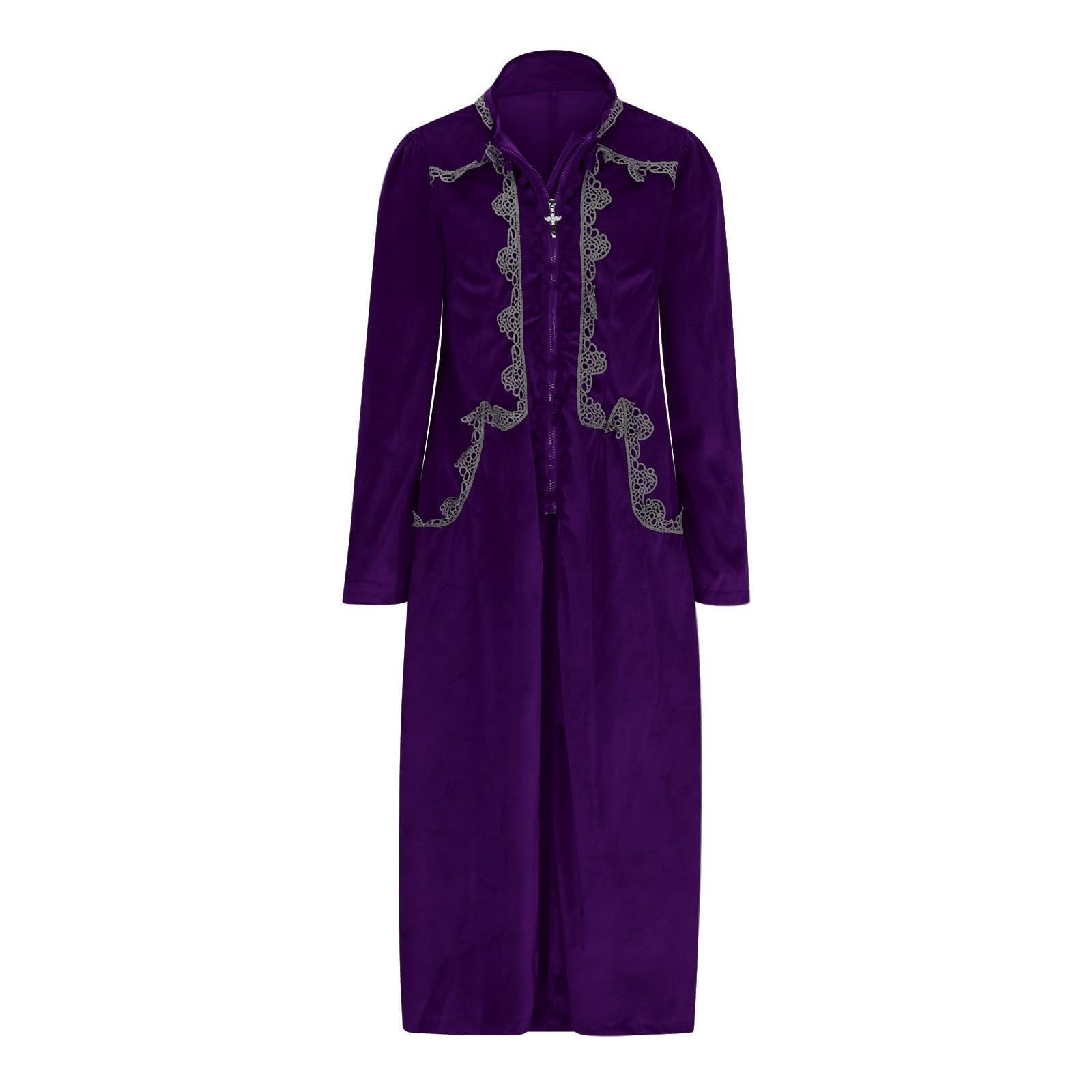 Robe gothique médiévale à manches longues pour femme - Style gothique - Pour Halloween, cocktail, fête, steampunk, gothique, victorien, vintage, manteaux Klieder