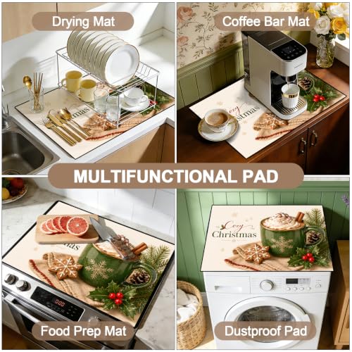 Image of Stove Top Cover for Electric Stove: 28''x20'' Stove Cover Elevate Your Kitchen Reliable Heat Protection,Non-Slip Kitchen Decor (HotCocoa)