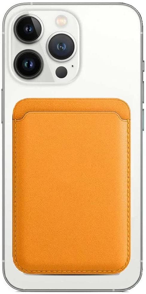MIDOS Magnetic Card Wallet Holder Designed for MagSafe Compatible with iPhone 17, Phone 16, iPhone 15, iPhone 14, iPhone 13, iPhone 12 Series Models (Light Brown)
