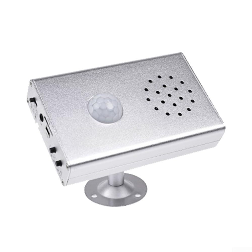 Sensore PIR per montaggio a parete, angolo di 120°, per la sicurezza domestica | Campo di rilevamento di 5 m, per innesco vocale istantaneo, avvisi personalizzabili, sicurezza domestica, avviso di ingresso