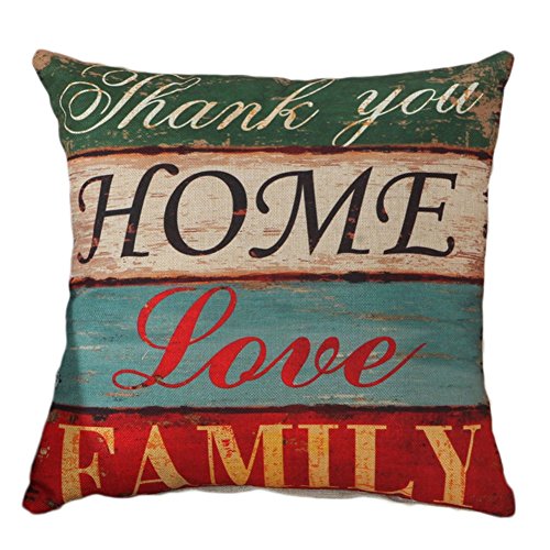 JUNGEN Fundas de Cojín, Patrón de Vintage Impreso Funda de Almohada de Lino para Decoración Sofá Coche Cama