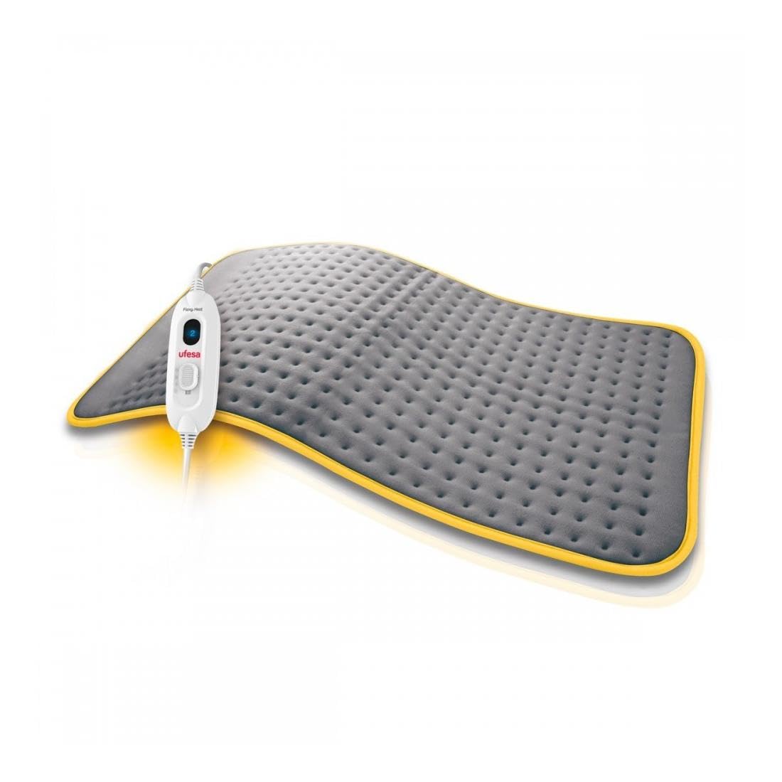 Ufesa Flexyheat E4 Electric Heat Pad XXXL 75 x 40 cm, 100 W, Ultra Soft Microfibre, 3 Temperature Levels, Automatic Shut-Off, Washable