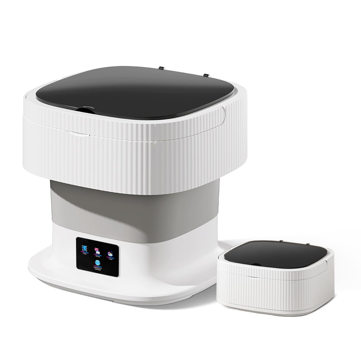 WASHY ハンディ洗濯機 ホワイト 取扱説明書付き Amazon.co.jp: 小型洗濯機 ミニ洗濯機 折りたたみ 10L大容量