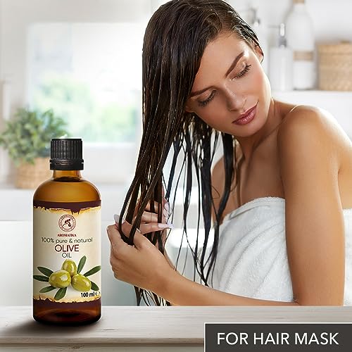 Olivenöl 100 ml - Kaltgepresst - Rein & Natürlich - Basisöl - Pflege Gesicht - Haare - Haut - Nägel - Hände - für Massage - Kosmetik - Körperpflege - Schönheit
