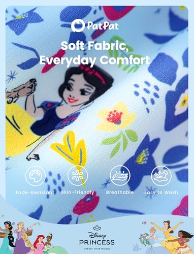 Image of Disney Princess Frozen Elsa Minnie Stitch Toddler Girl Dress Bow Tie Straps Smocked Summer Outfit Birthday Party Clothes 2-9Y
