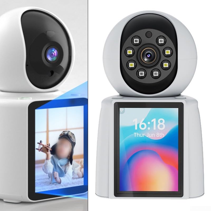 Cámara interior de video/audio bidireccional, monitor de bebé de 2 MP con control de aplicación, cámaras para perros de mascotas, detección de humanos/sonido/llanto, cámara de seguridad para el hogar