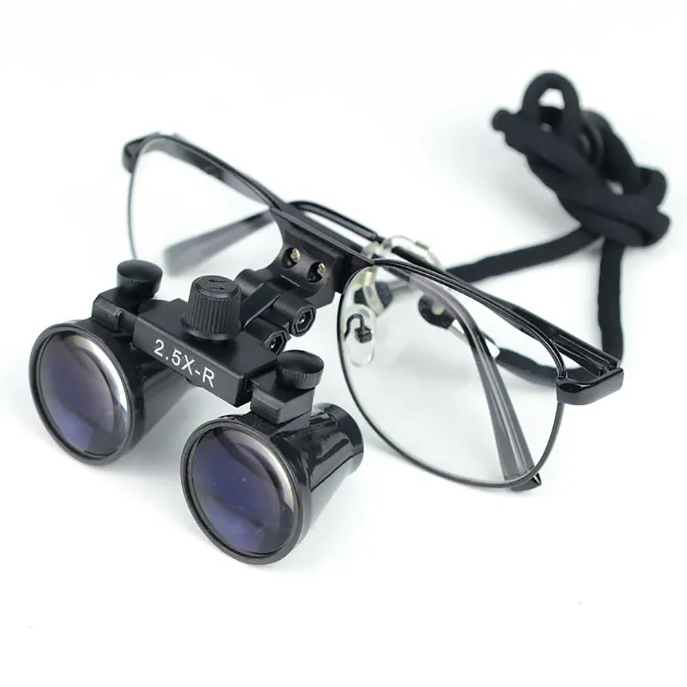 2.5X 3.5X Binocular Dental Loupe Surgery Surgical Magnifier Medical Operation Loupe (3.5X-R)