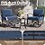 ASJMR Patio Furniture Set 5-Piece Aluminum Armrest Sofa, Modern Outdoor Living Room Set with 55000 BTU Propane Aluminum Fireplace, Outdoor Rotary Joystick with Thick Cushion