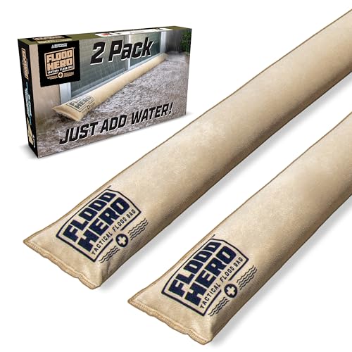 Flood Hero 6 ft Water Activated Sandbags - 2 Pack