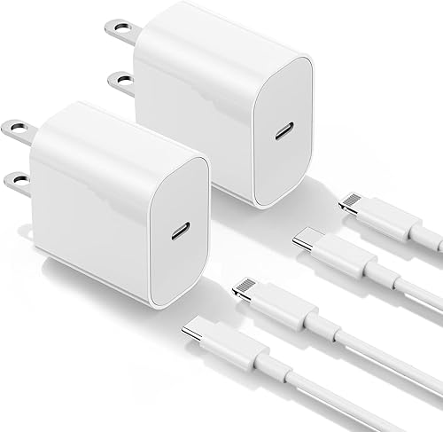 Cable de carga rápida de 6 pies para iPhone con certificado de Apple cable USB C a Lightning con bloque de carga rápida de 20 W para iPhone 14 Pro