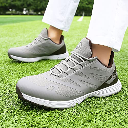 Image of Waterproof Professional Golf Shoes Men Spikes Golf Sneakers Male Outdoor Anti Slip Walking Footwears