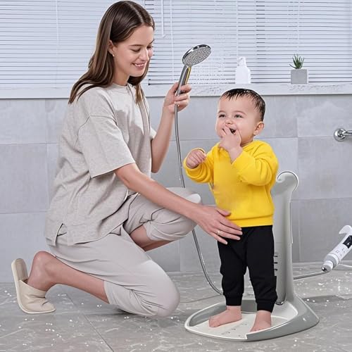 Station de douche réglable pour tout-petits avec accoudoir stable - 3