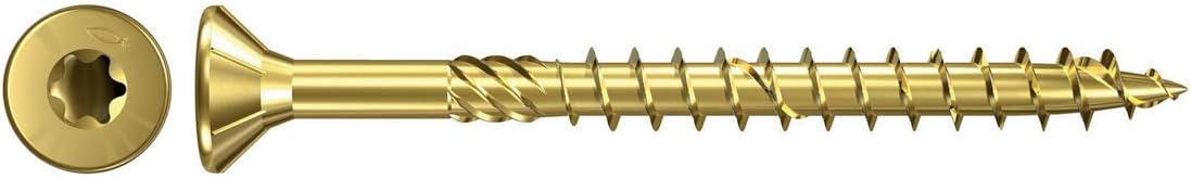 Fischer 653651 6 x 180 mm TG TX "Power-Fast" Countersunk Head Screw - Zinc (100-Piece)