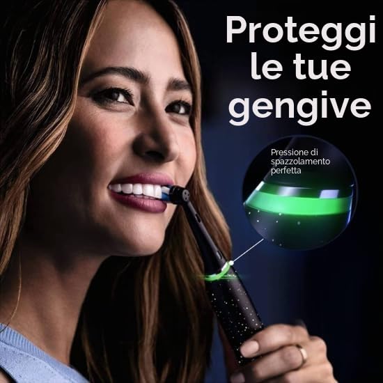 Oral-B iO 10 Edizione Speciale, Spazzolino Da Denti Elettrico Nero, 1 Spazzola, 1 Custodia Da Viaggio Caricabatterie