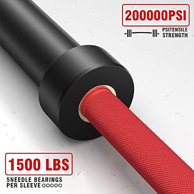 Curl Bar Olympic Barbell EZ Bar 330LB/700LB/1000LB/1500LB for Biceps Curl, Squat, Weightlifting